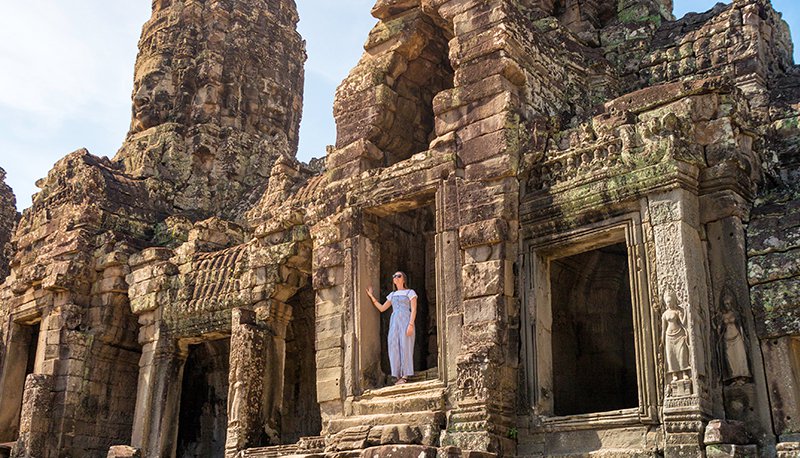 Intro Travel Vietnam And Cambodia Intro Group Tours Exploring Angkor Wat Temple