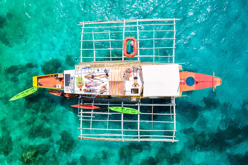 Boat Trip Drone Roof