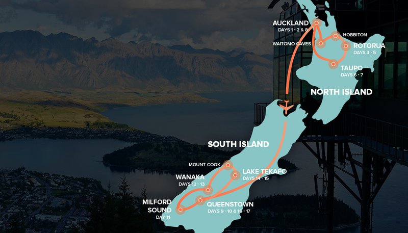New Zealand Intro Adventure Map