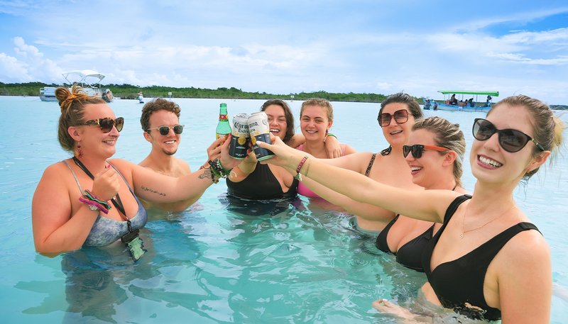 Mexico Bacalar Lagoon Boat tour Day 9